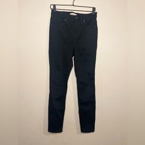 🍂Madewell Womens size 28 jeans black 10" high rise skinny